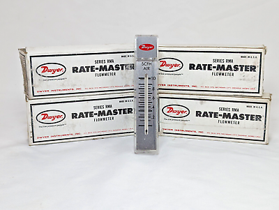 #ad Lot 4x Dwyer Rate Master Series RMA Flowmeter RMA 2 S39A 0 1.0 SCFH Air Meters $89.95