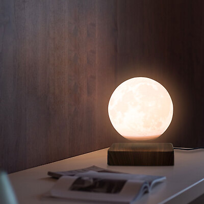 #ad 3D Printing Magnetic Levitating Floating Moon Lamp Night Light Room Table Decor $57.00