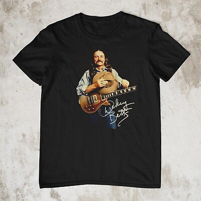 #ad Dickey Betts Signature Unisex Cotton Black Shirt All Size S 345XL Free Shipping $14.99