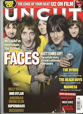#ad UNCUT Magazine March 2008 with Faces on the cover $7.00
