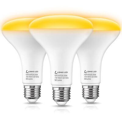 #ad L LOHAS LED Yellow Bug Light Bulbs Outdoor 65W Equivalent BR30 Bug Flood Lig... $48.38