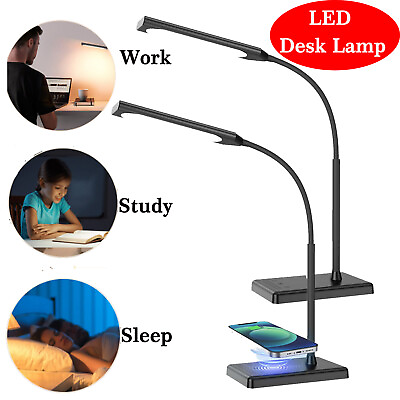 #ad LED Desk Lamp Desk Lamp Eye caring Office Lamp Library Study Lamp Learning Tools $37.30