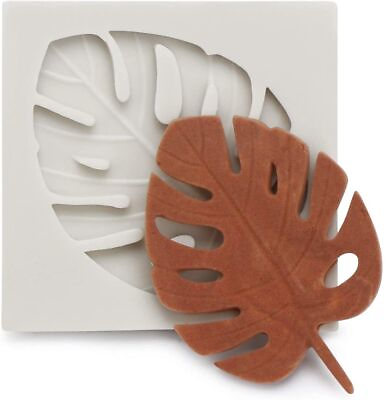 #ad Tropical Leaf Silicone Fondant Mold For Cake Decoration $11.90