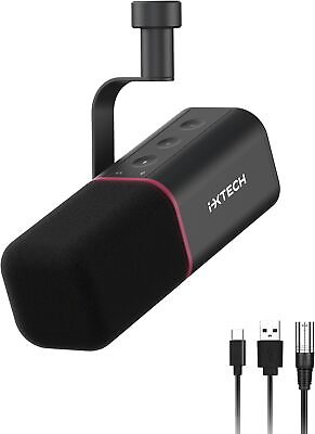 #ad IXTECH Cardioid Dynamic Microphone with Mic Cover Vocal USB XLR Microphone $89.90