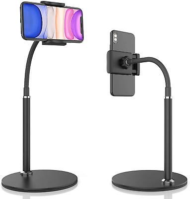 #ad Cell Phone Stand Adjustable Height amp; Angle Phone Holder Gooseneck Flexible Arm $27.01