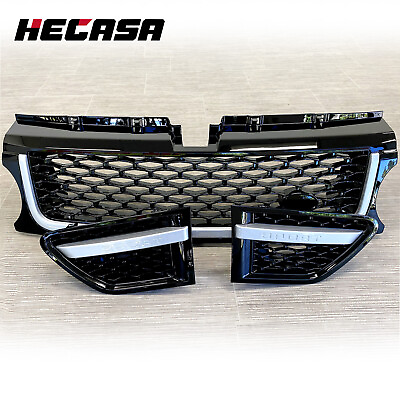 #ad Front Black Upper Grille w Air Side Vents For Range Rover Sport L320 2010 2013 $72.50