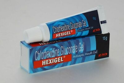 #ad HEXIGEL Chlorhexidine Gluconate 1% gel antiseptic mouth gel 15 Grams $20.16