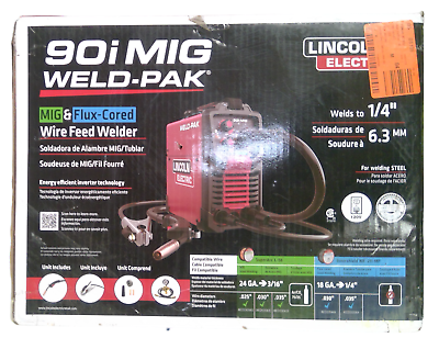 #ad USED Lincoln Electric K5256 1 WELD PAK 90i MIGamp;Flux $229.49
