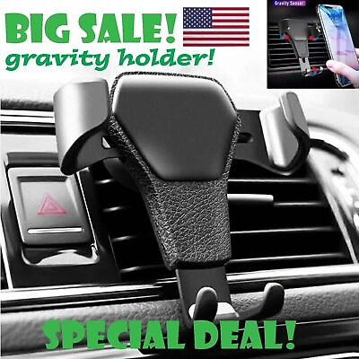 #ad Universal Gravity Car Holder Mount Air Vent Stand Cradle For Mobile Cell Phone $2.99