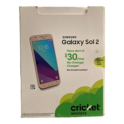 #ad Cricket Wireless Samsung Galaxy Sol 2 Prepaid Cell Phone 16GB Gold DSMN5009 $86.39