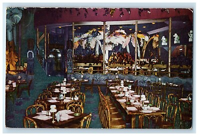 #ad Shangri La America#x27;s Romantic Restaurant Dining Room Chicago IL Vintage Postcard $6.47