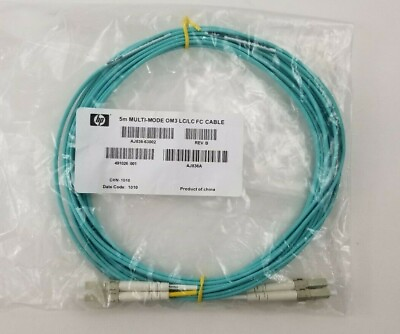 #ad New HP AJ836A 5m. multi mode OM3 LC LC fiber cable C $11.95