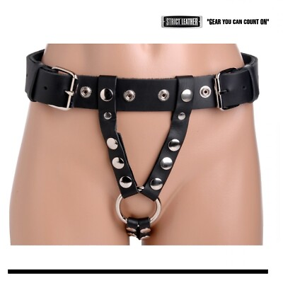 #ad The Strict Leather ADJUSTABLE Leather Strap On Dildo Dong Cock Harness $134.38