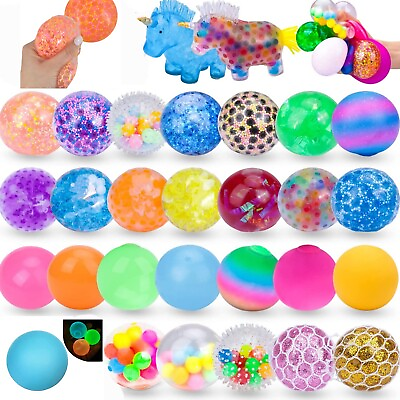#ad Sensory Stress Balls Set Squishy Stress Ball 30 Pack Stress Relief Ball Toys $28.00