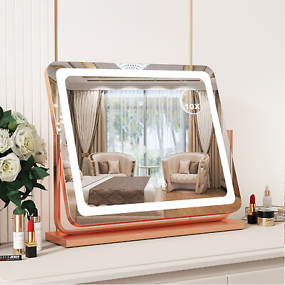 #ad Desk Mirror with Light Makeup Mirror with Lights Vanity Mirror with Lights Large $194.28