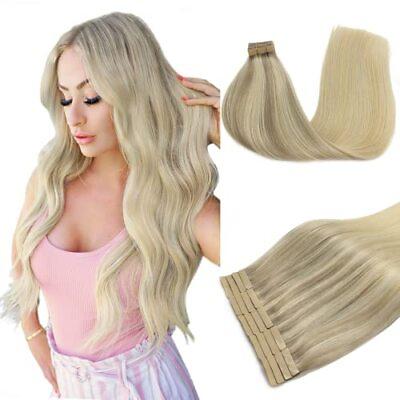 #ad 18 Inch 20 PCS O#17 22 60 Ash Blonde to Golden Blonde and Platinum Blonde $85.00