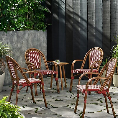 #ad Symonds Outdoor French Bistro Chairs Set of 4 $342.37