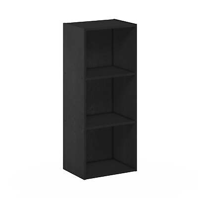 #ad Furinno Luder 3 Tier Open Shelf Bookcase Blackwood $21.22