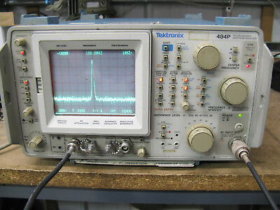 #ad TEKTRONIX 494P TEK Spectrum Analyzer With Option 47 Working 10 kHz to 21 GHz $1500.00