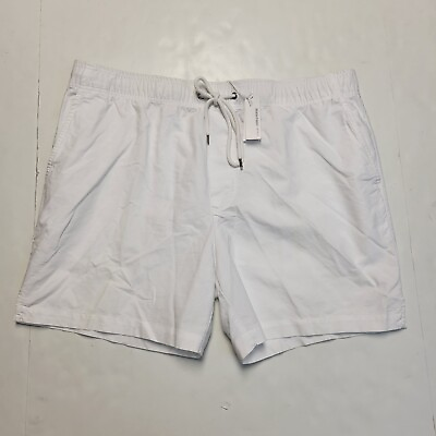 #ad Standard James Perse Men’s Shorts White Chino Drawstring XL 4 ESTILO Cotton NWT $90.00