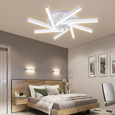 #ad Modern LED Ceiling Light Dimmable Chandelier Light Fixture W Remote Control $59.85
