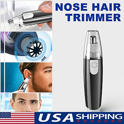 #ad Electric Nose Ear Hair Trimmer Eyebrow Shaver Clipper Groomer Cleaner tool $5.59