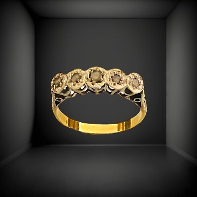 #ad Georgian Rose Cut Diamond Ring $286.00