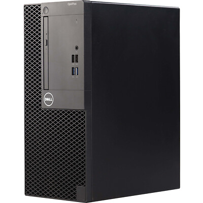 #ad Dell Desktop Computer PC Tower 8GB RAM 250GB HDD Windows 10 Wi Fi DVD RW $85.65