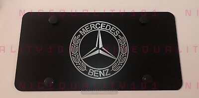 #ad Laser Engraved Mercedes Benz Stainless Steel Finished License Plate $14.50