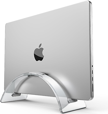 #ad Acrylic Vertical Laptop Stand for DeskAcrylic Invisible Desktop Notebook DockV $20.88