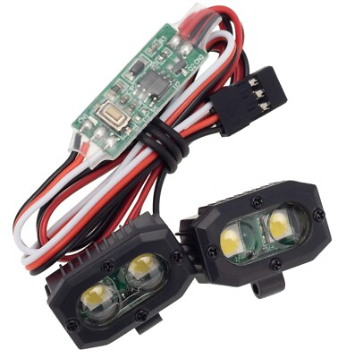 #ad #ad PowerHobby RC Double lamp LED Lights Headlights Spotlight w Controller for 1... $10.95