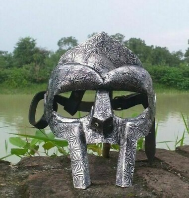 #ad MF Doom Gladiator Face Mask Helmet Hand Forged Sca Larp Helmet Roman Mask $53.71