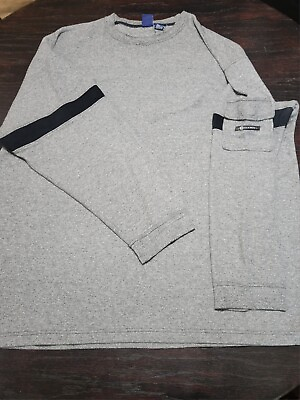 #ad Original B.U.M. Athletic Pullover Pocket Sleeve 2XLT Gray Mens Sweatshirt $22.99