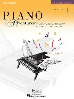 #ad Level 4 Lesson Book: Piano Adventures Paperback By Faber Nancy GOOD $5.47