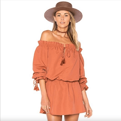 #ad Tularosa Womens Off The Shoulder Mini Dress Rustic Size XS $30.00