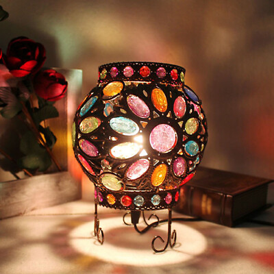 #ad Victorian Style Desk Light Multicolored Table Lighting with Scroll Stand Design $59.99