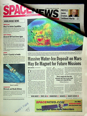 #ad Space News International Mag Water Ice Deposit On Mars June 3 2002 082423R $14.65