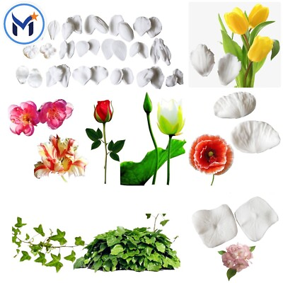 #ad Various Flower Petal Silicone Mold Resin Fondant Baking Cake Decorating Mould $11.93