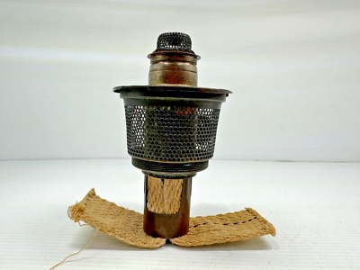 #ad Vintage Aladdin Model 12 Nickel Oil Lamp Burner with Shade Holder $52.65