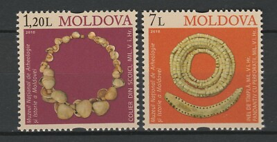 #ad Moldova 2010 Archaeology Exposition «The Lost World of Old Europe» 2 MNH stamps $1.19