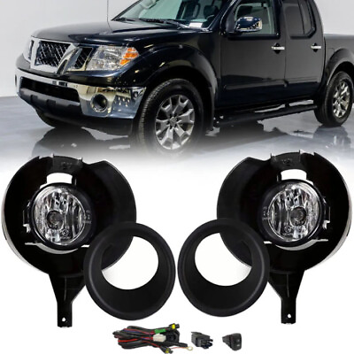 #ad For Nissan Frontier 2005 2019 Metal Front Bumper Clear Fog Light Lamp w Bracket $45.00