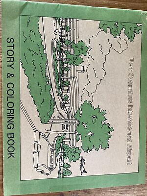 #ad Port Columbus International Airport Columbus Ohio Antique Story amp; Coloring Book $25.00