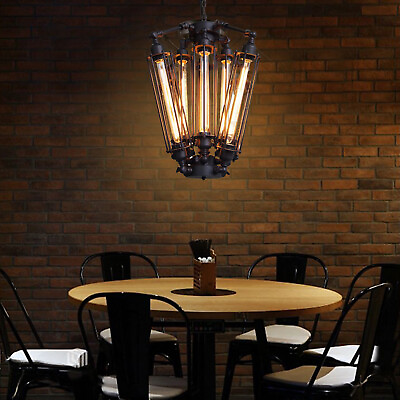 #ad Rustic Retro Cage Ceiling Light Chandelier Unique Design Ceiling Lamp Fixture US $96.90