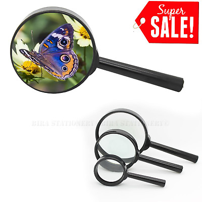 #ad Handheld Magnifier Magnifying Glass Loupe Reading Jewelry Three Size Available $8.99