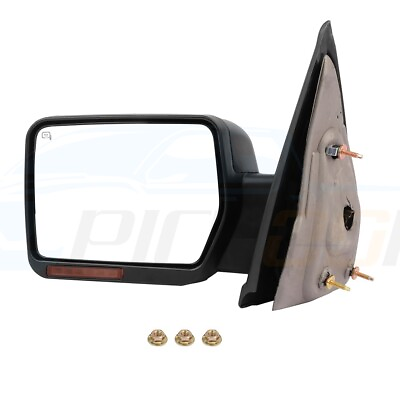 #ad Left Driver Power Heated LED Signal Light Towing Side Mirror For 07 14 Ford F150 $57.94