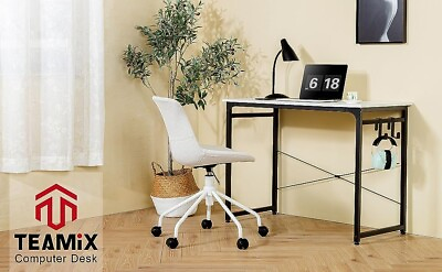 #ad TEAMIX 32 inch Computer Desk with Shelf Study Writing Home Office Desk BRAND NEW $91.74