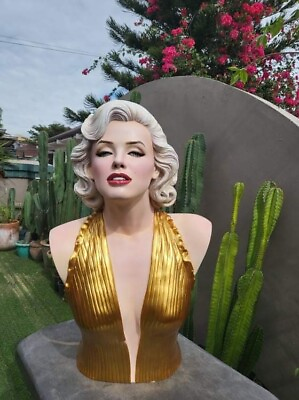 #ad Marilyn Monroe Life Size BUST 1 1 SCALE CUSTOM STATUE limited $999.00