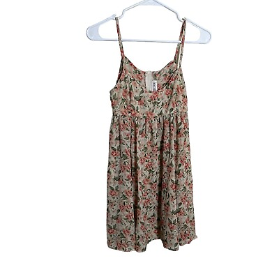 #ad Vintage Dress Women#x27;s XS S Area Code Floral Sleeveless Lightweight $9.68
