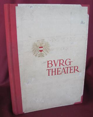 #ad 1940s ANTIQUE VIENNA BVRG THEATRE CAST BOOK w PORTRAITS VERY RARE $180.00