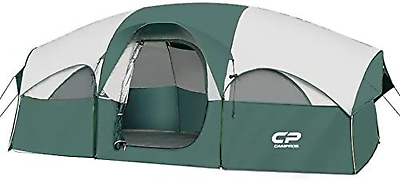 #ad Tent 8 Person Camping Tents Weather Resistant Family Tent 5 Large Mesh Windows $97.24